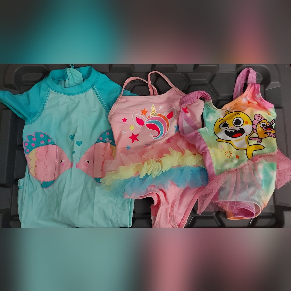 **3 Listings $30**                       Kids Swim Set - Pink, Blue, and Yellow